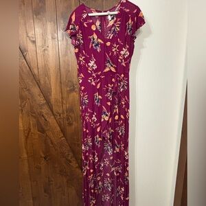 Floral Maxi Dress in Purple